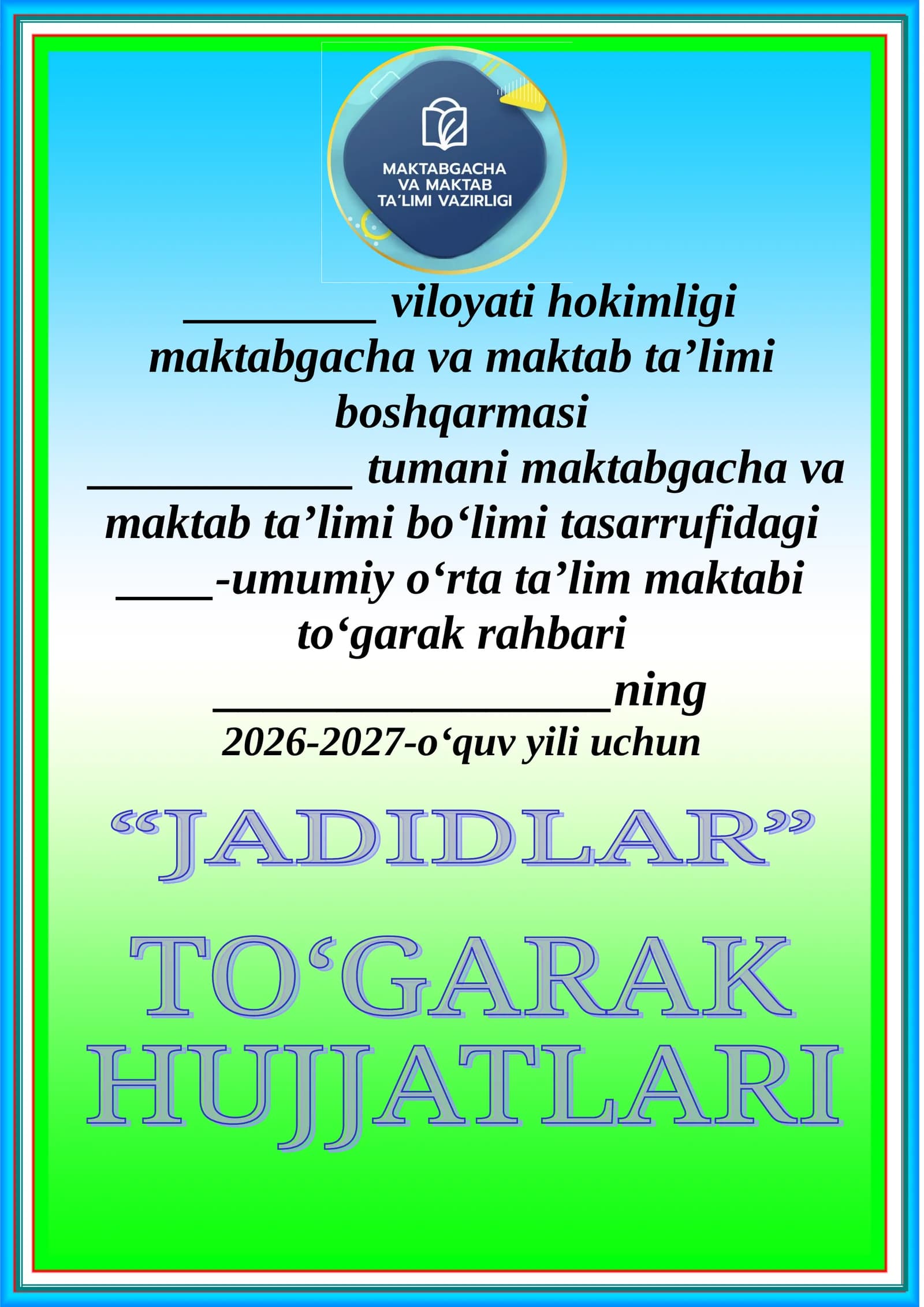 Jadidlar to'garak 68 soat