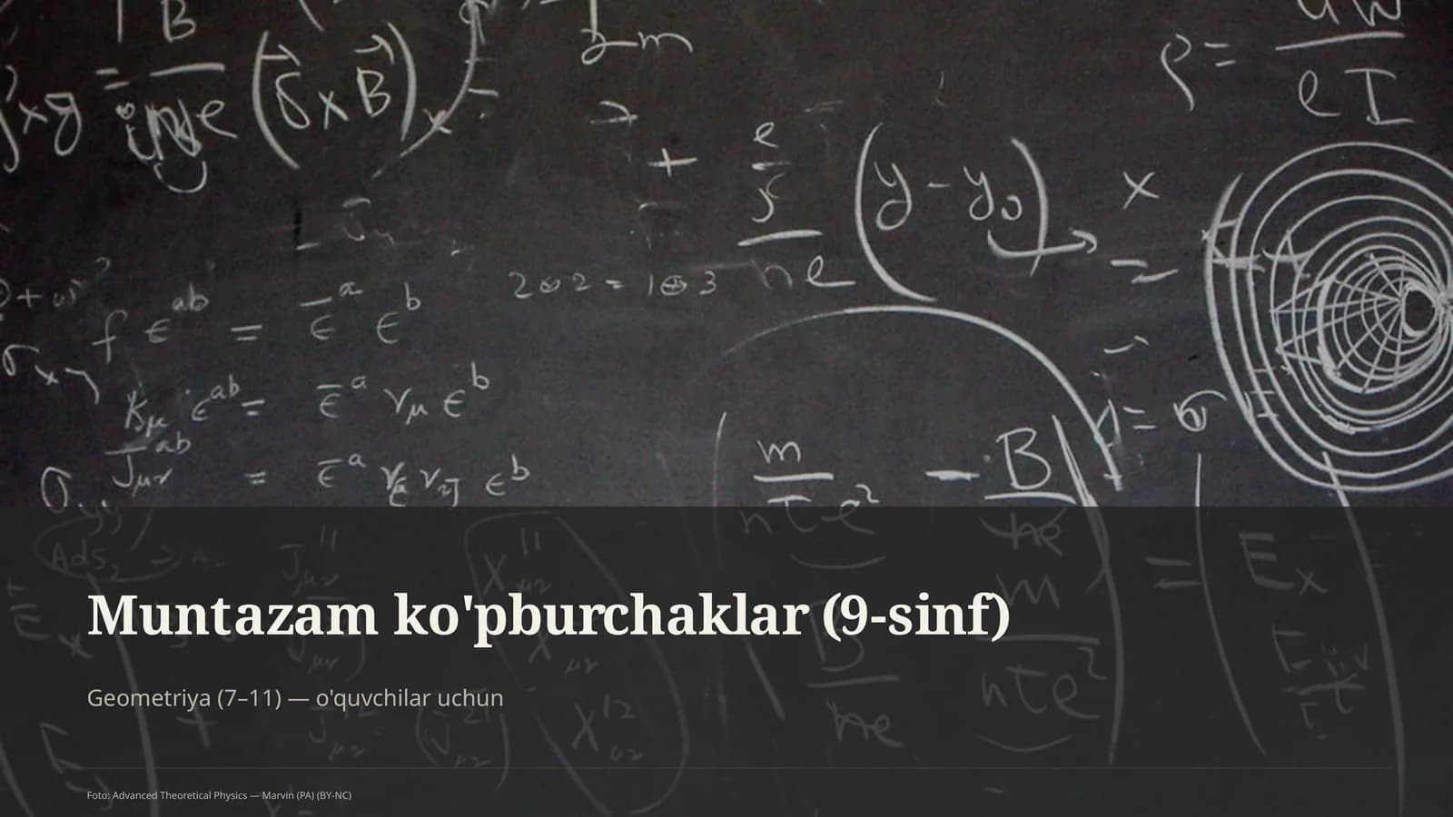 Muntazam ko'pburchaklar (9-sinf)