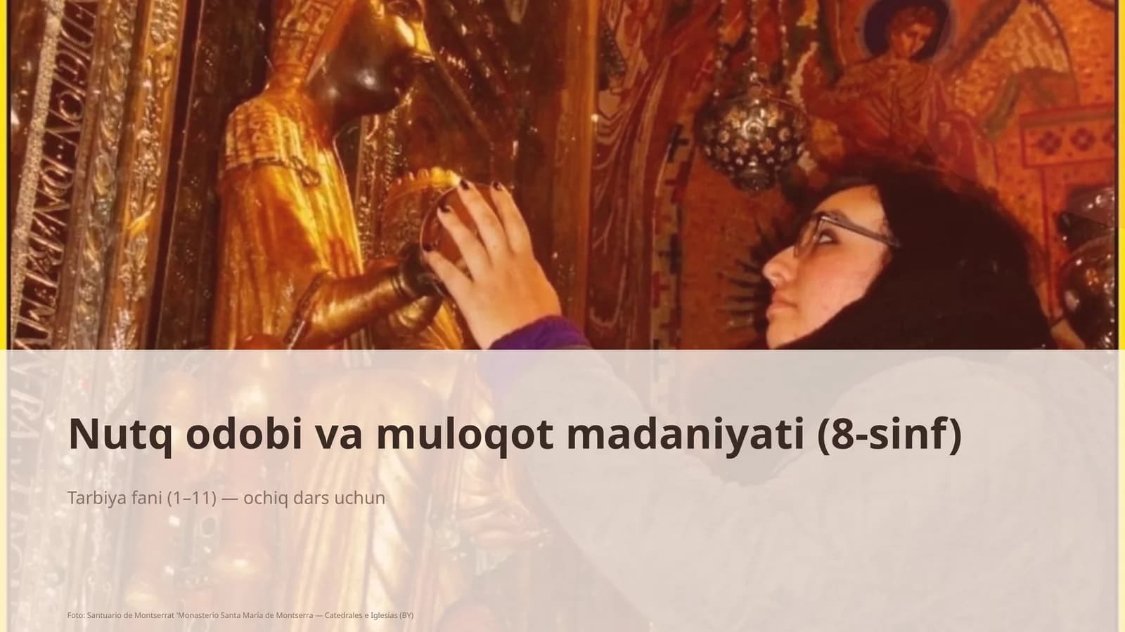 Nutq odobi va muloqot madaniyati (8-sinf)