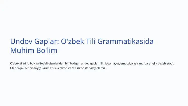 Undov Gaplar