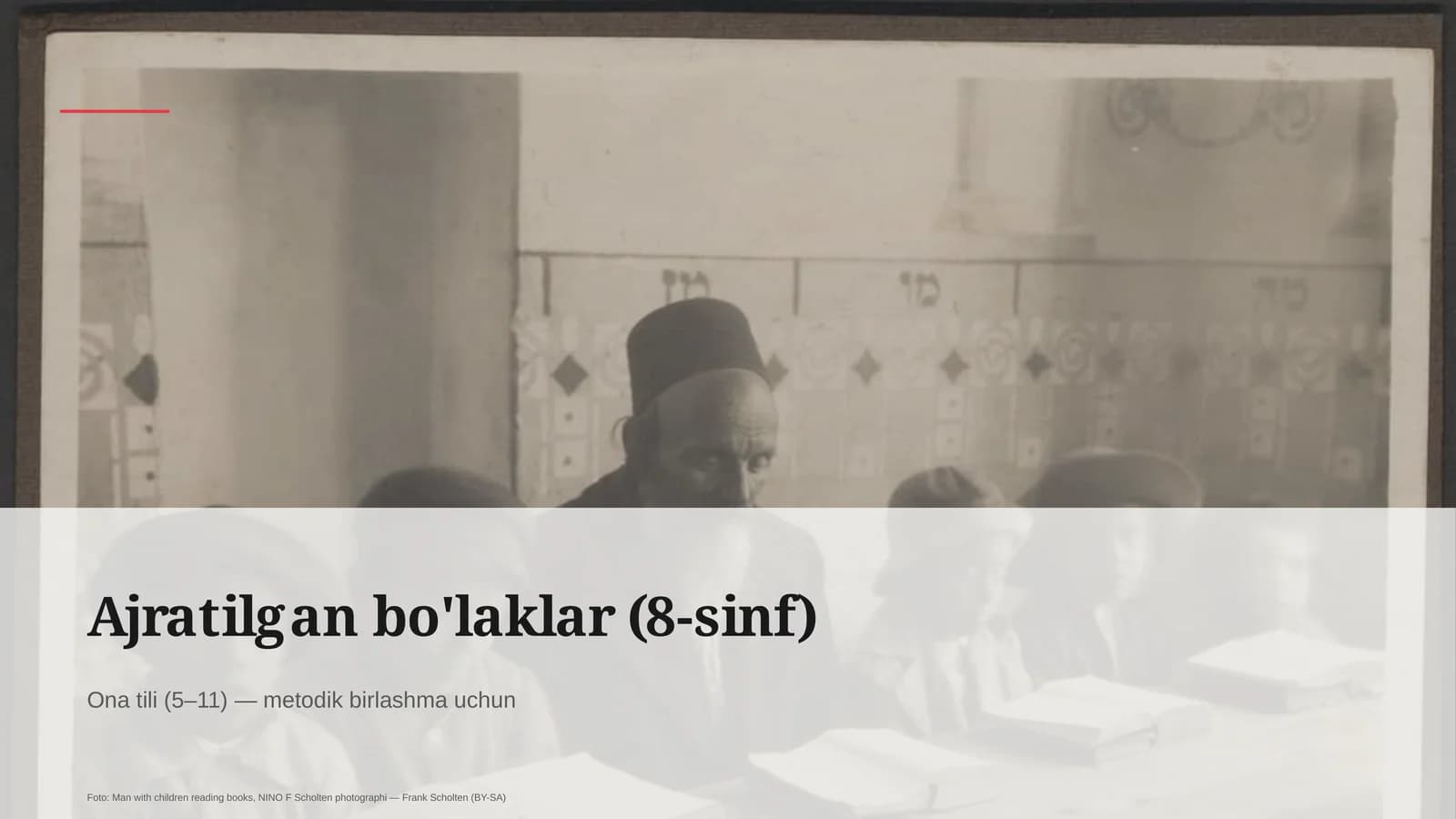 Ajratilgan bo'laklar (8-sinf)