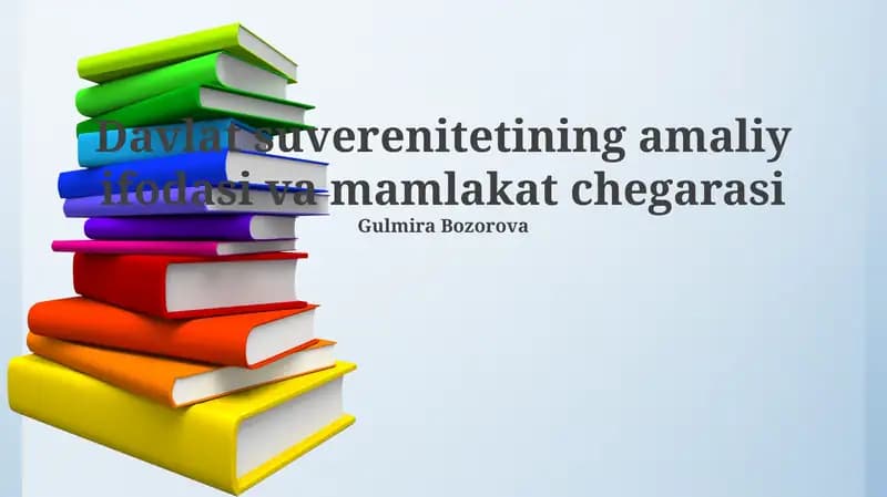 Iqtisodiy suverenitetning ifodalanishi