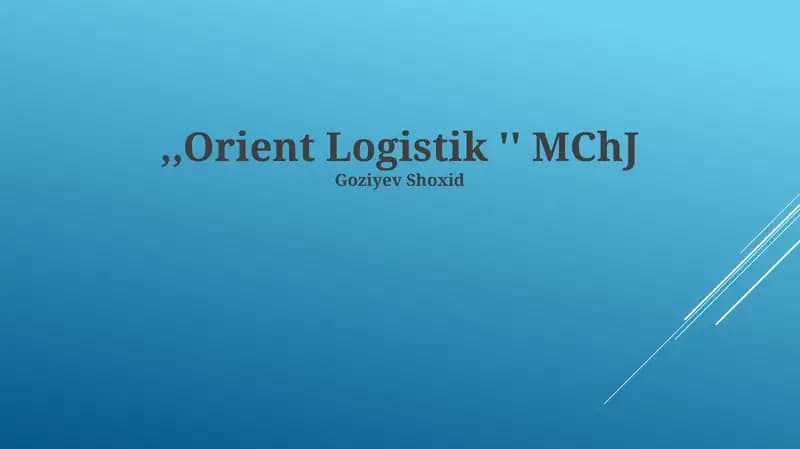 Orient Logistik