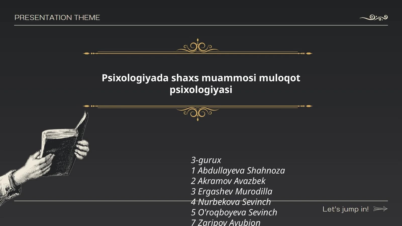 Psixologiyada shaxs muammosi muloqot psixologiyasi