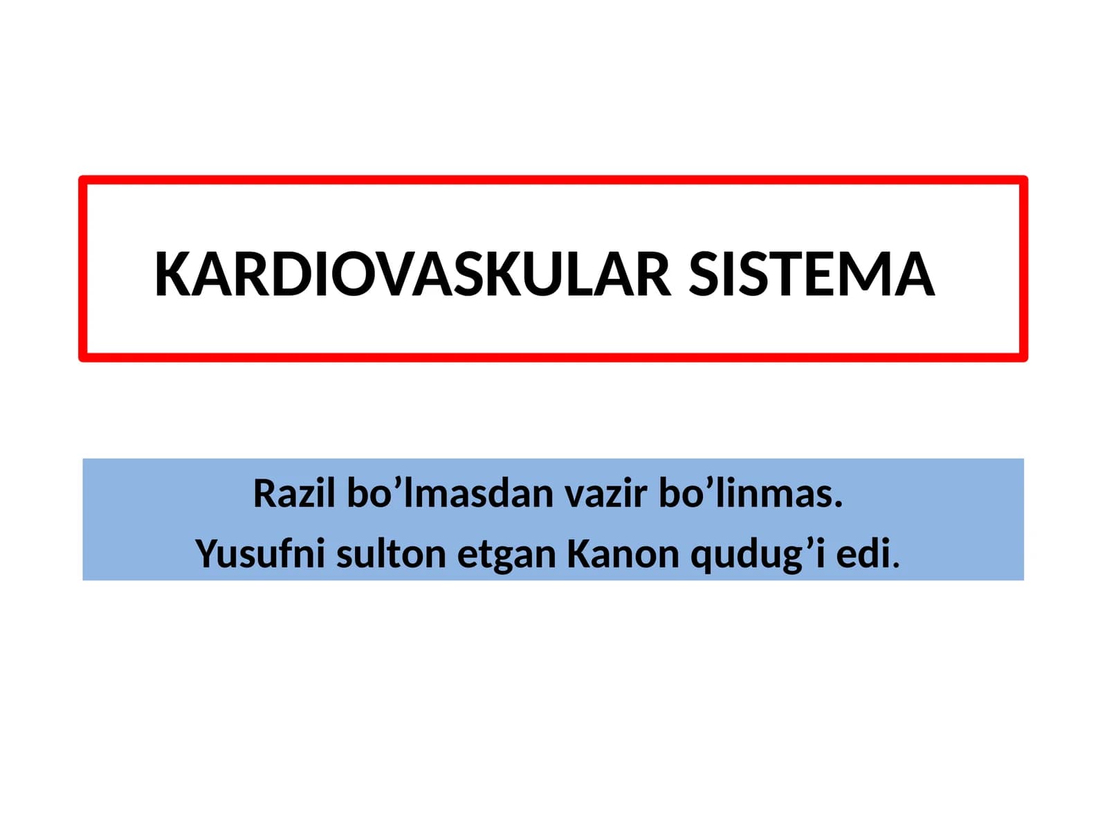 KARDIOVASKULAR SISTEMA