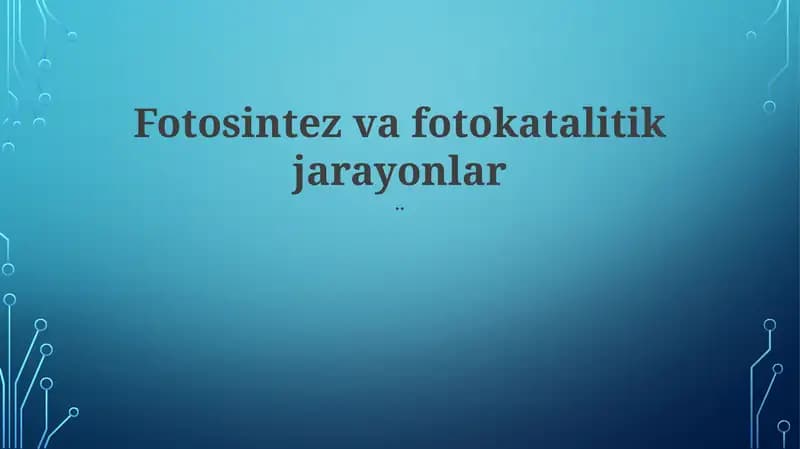 Karbon Fiksatsiya (Kelvin Tsikli)