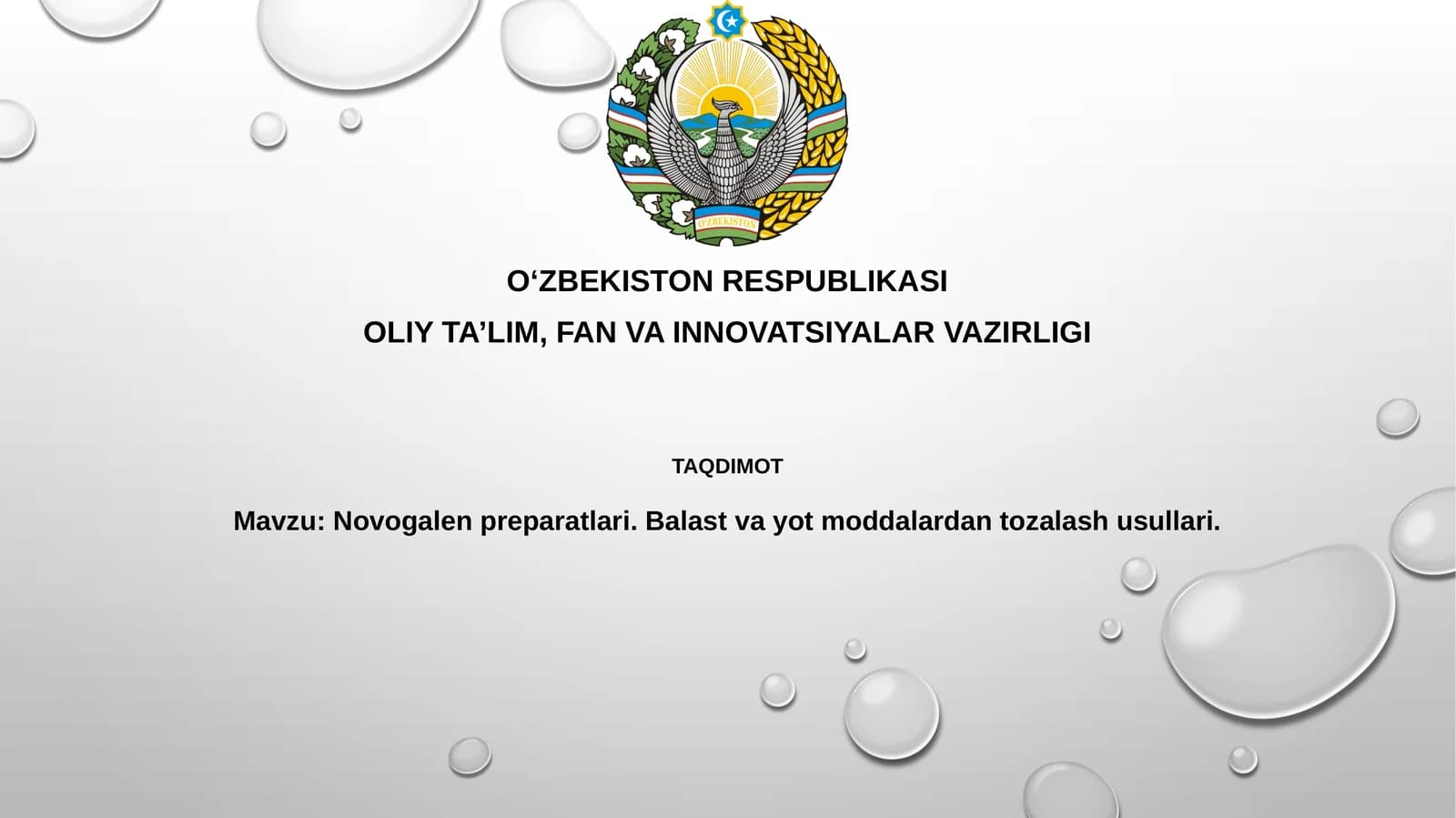 Novogalen preparatlari