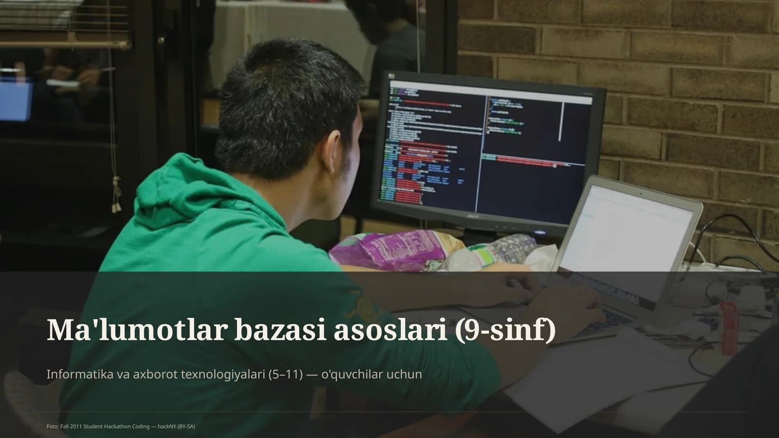 Ma'lumotlar bazasi asoslari (9-sinf)
