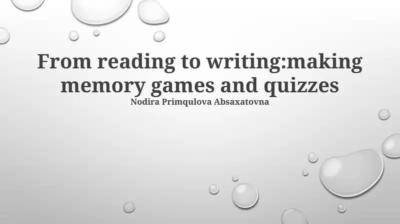Unlocking Learning: Memory Games & Quizzes