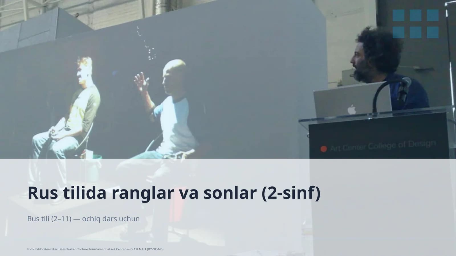 Rus tilida ranglar va sonlar (2-sinf)