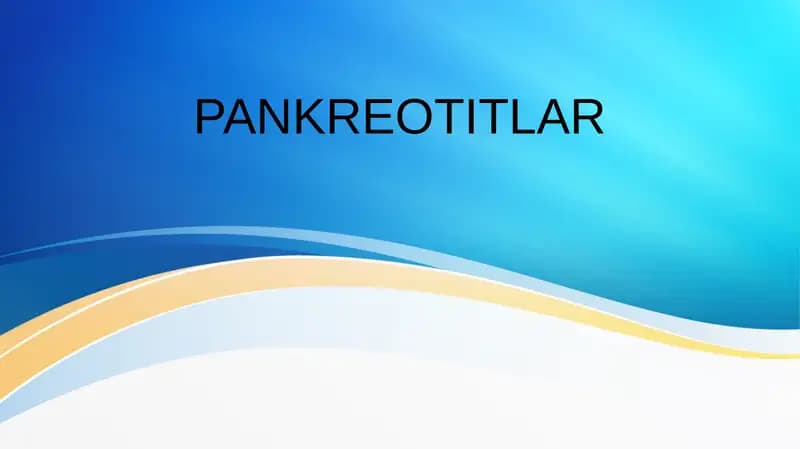 Pankreatitlar