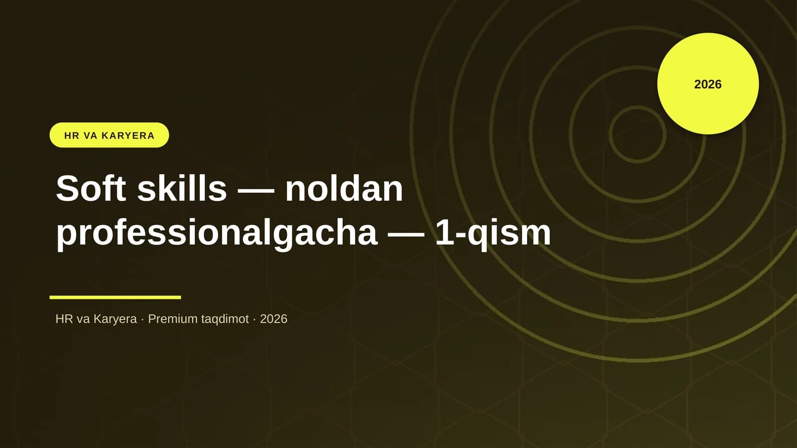 Soft skills — noldan professionalgacha — 1-qism