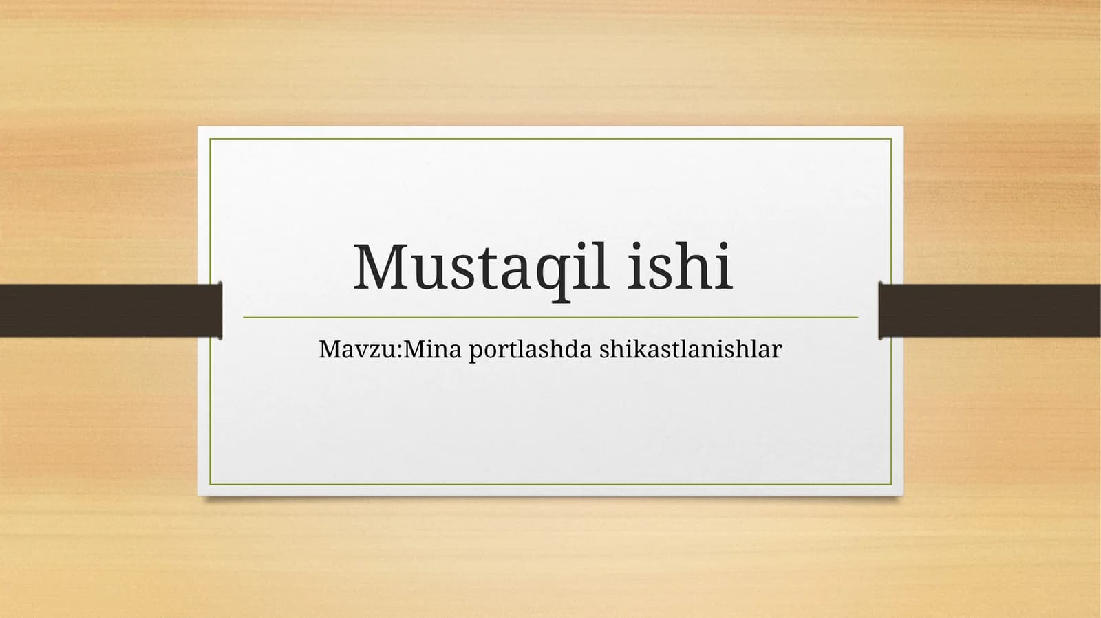 Mustaqilishi