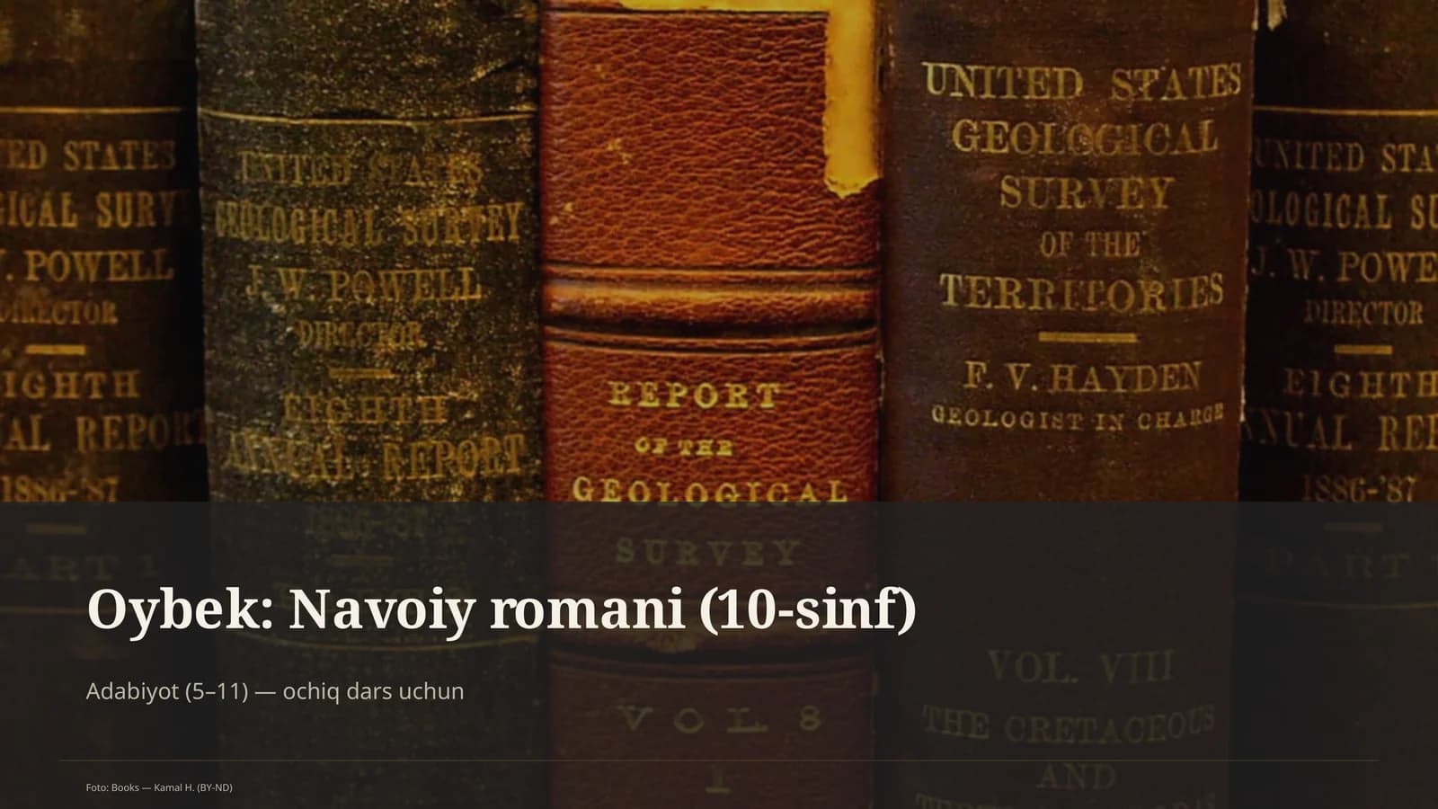 Oybek: Navoiy romani (10-sinf)