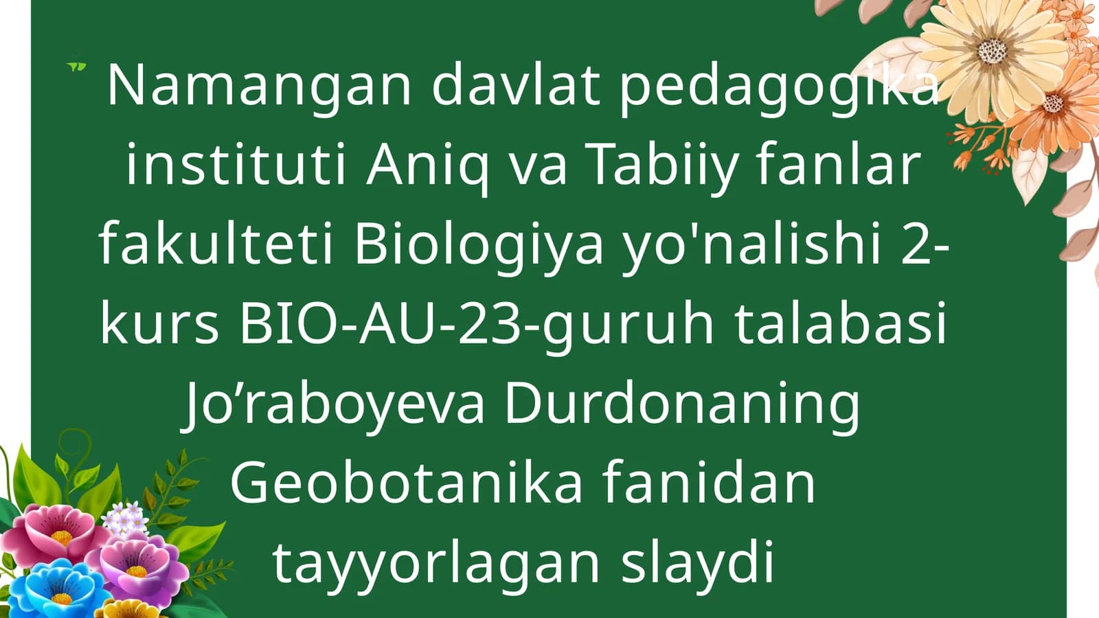FITOSENOZ STRUKTURASI