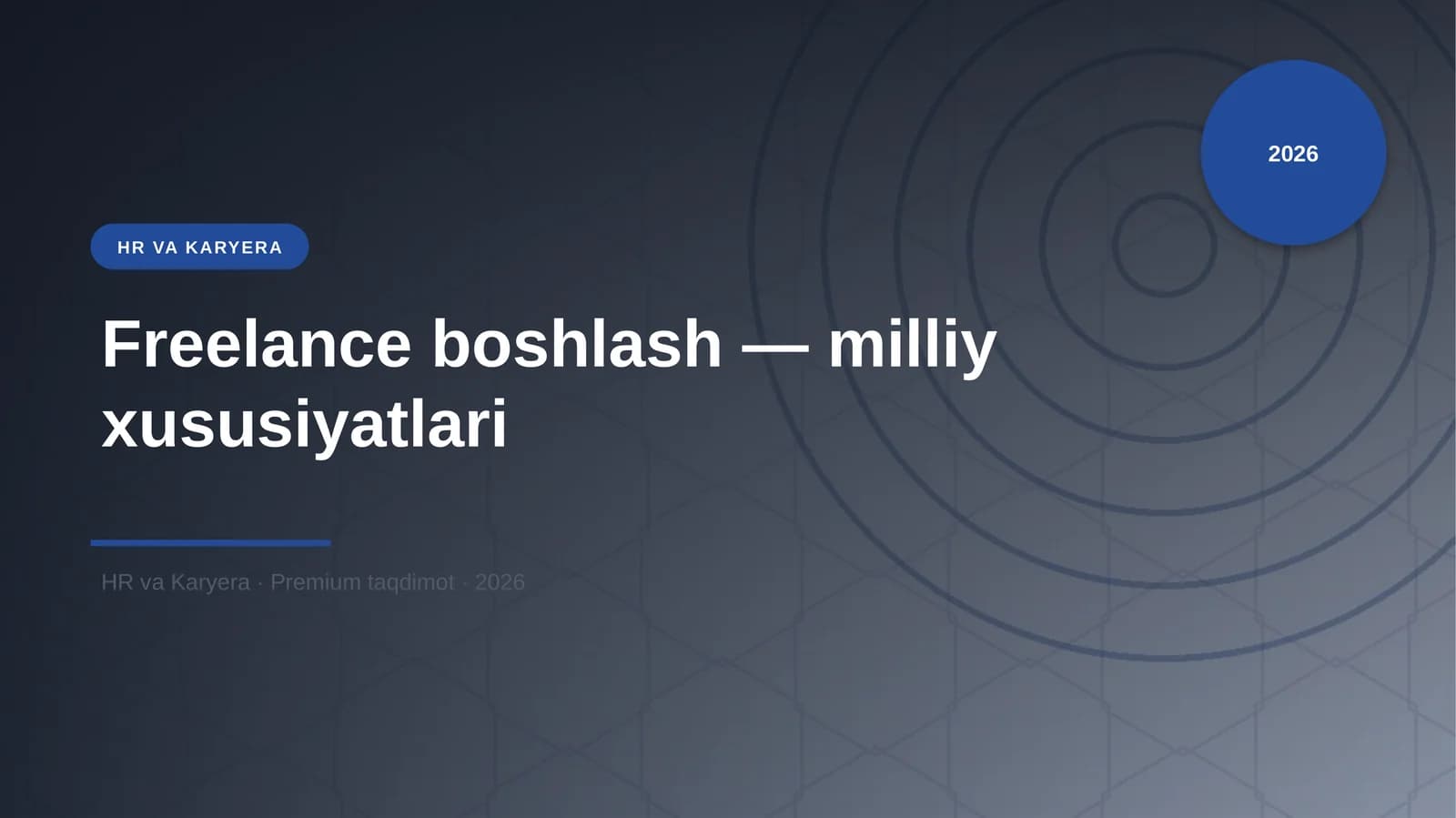 Freelance boshlash — milliy xususiyatlari