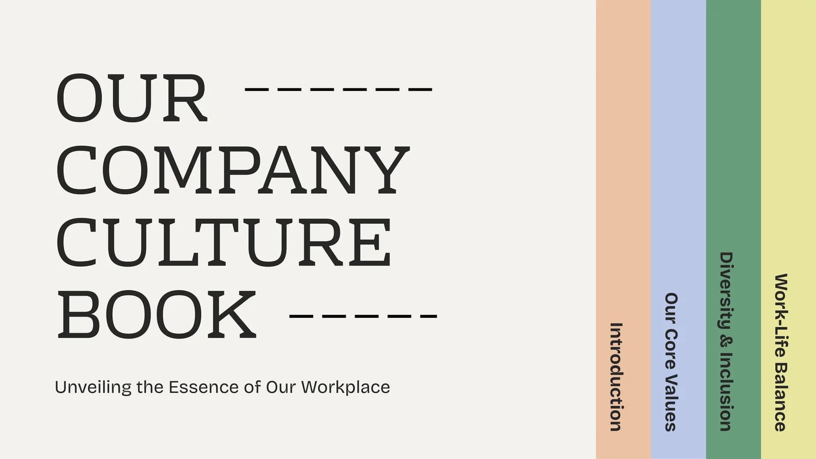 Our Company Culture Book