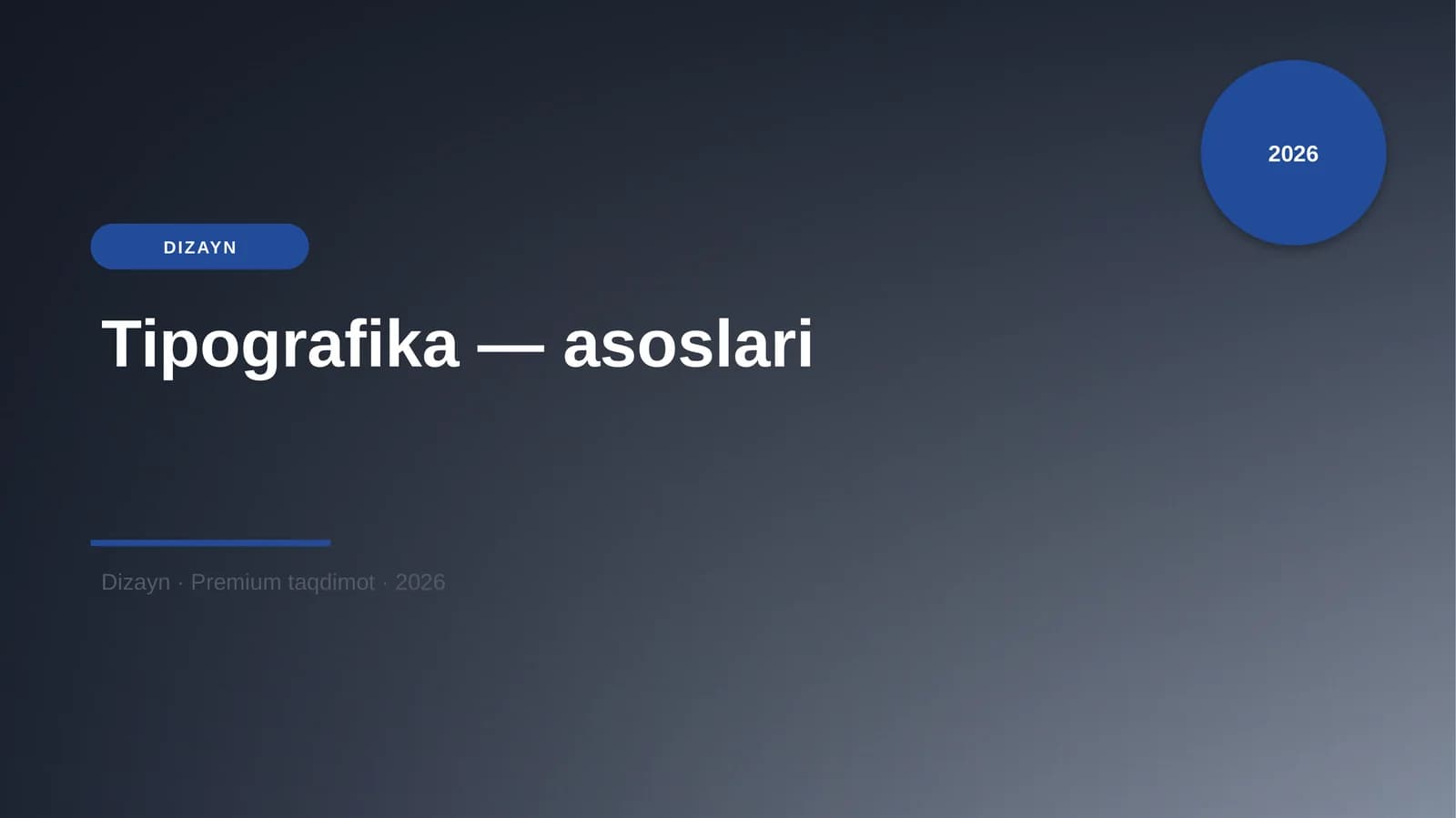 Tipografika — asoslari
