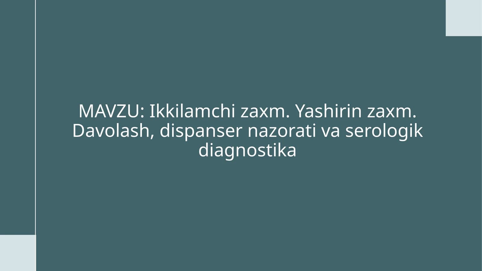 Zaxm Diagnostikasi