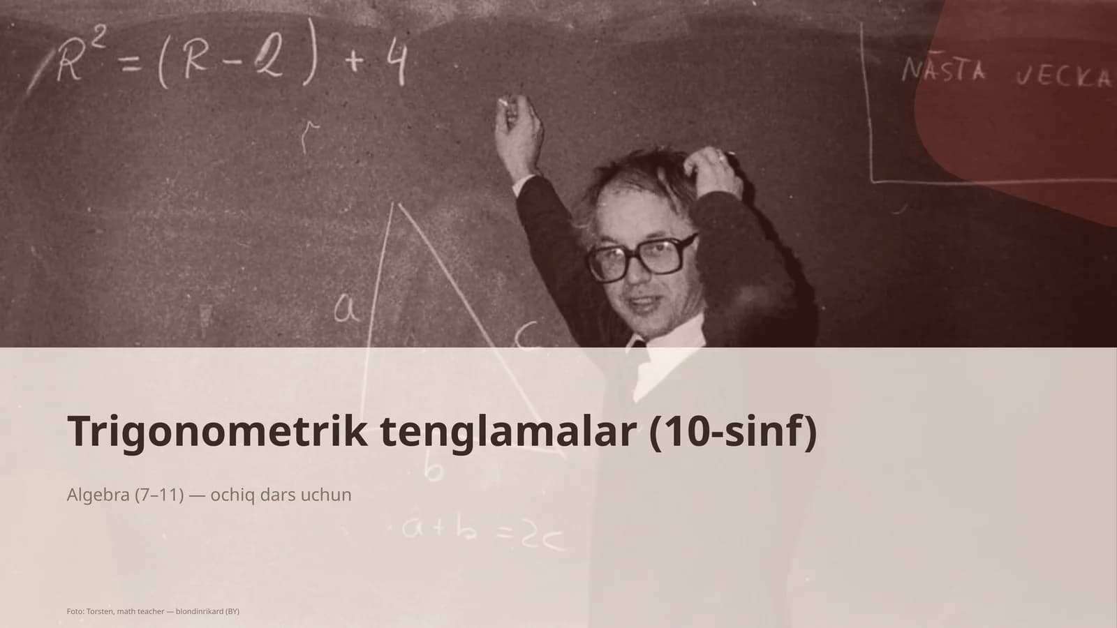 Trigonometrik tenglamalar (10-sinf)