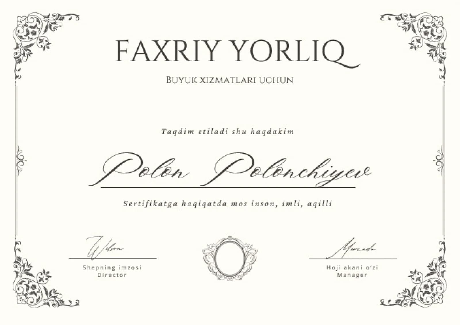 FAXRIY YORLIQ