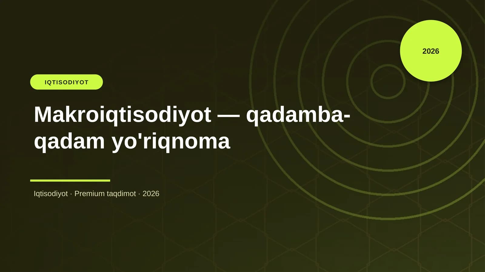 Makroiqtisodiyot — qadamba-qadam yo'riqnoma