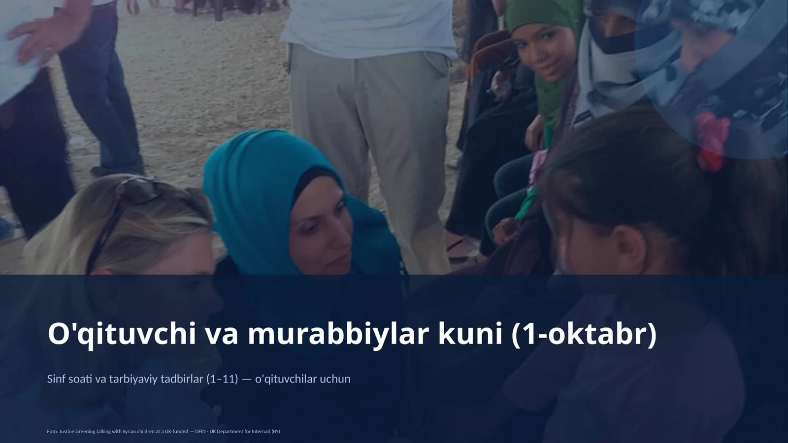 O'qituvchi va murabbiylar kuni (1-oktabr)