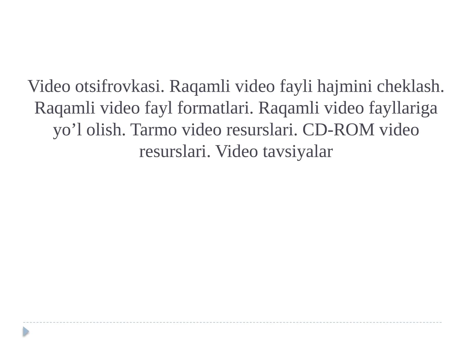 Video otsifrovkasi