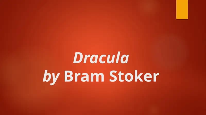 Dracula by Bram Stoker