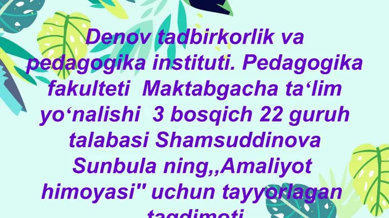 Amaliy o'qim