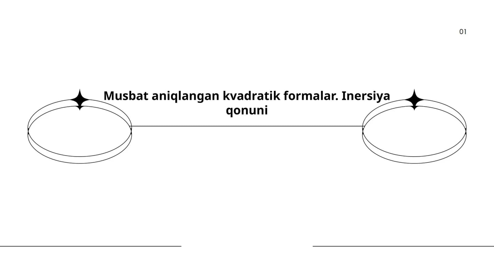 Musbat aniqlangan kvadratik formalar. Inersiya qonuni