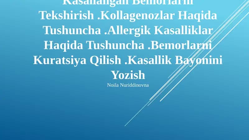 Revmatologiya tayanch-harakat tizimi kasalliklari