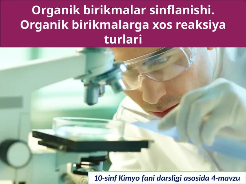 Organik birikmalar