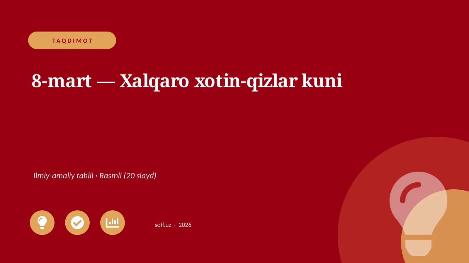 8-mart — Xalqaro xotin-qizlar kuni