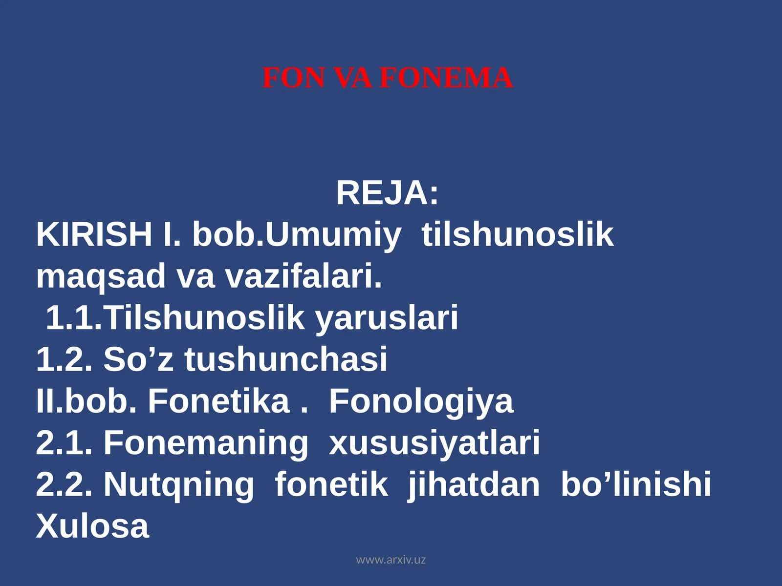 Umumiy tilshunoslik maqsad va vazifalari