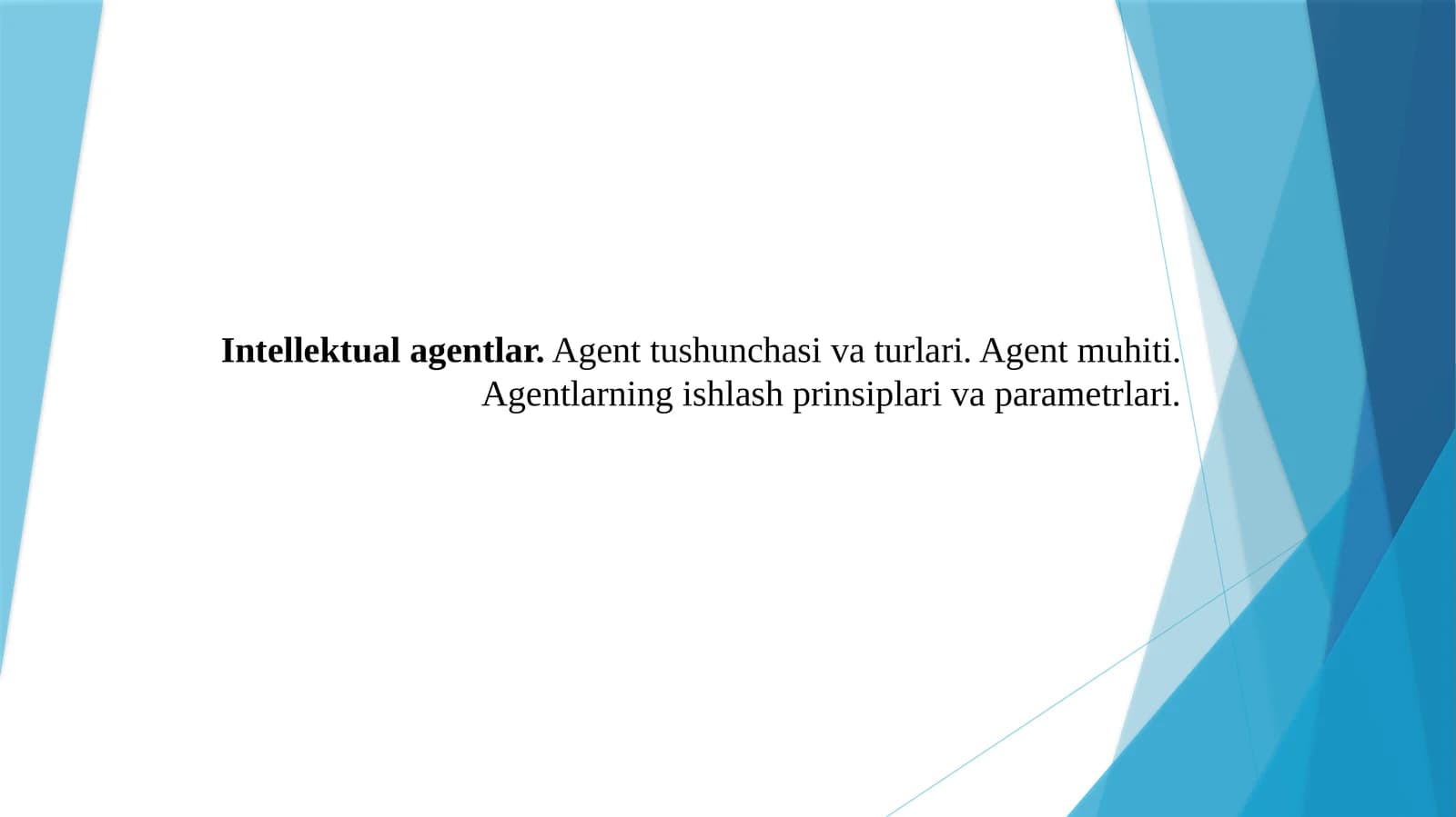 Intellektual agentlar