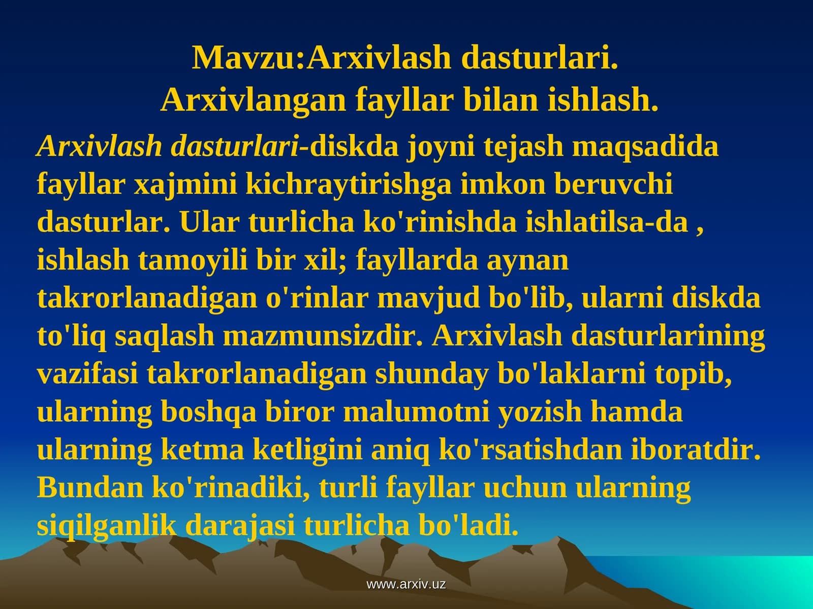 Arxivlash dasturlari