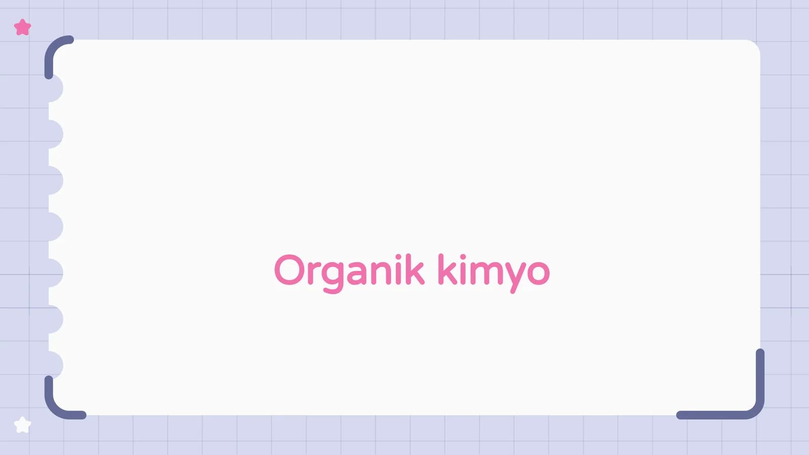 Organik kimyo