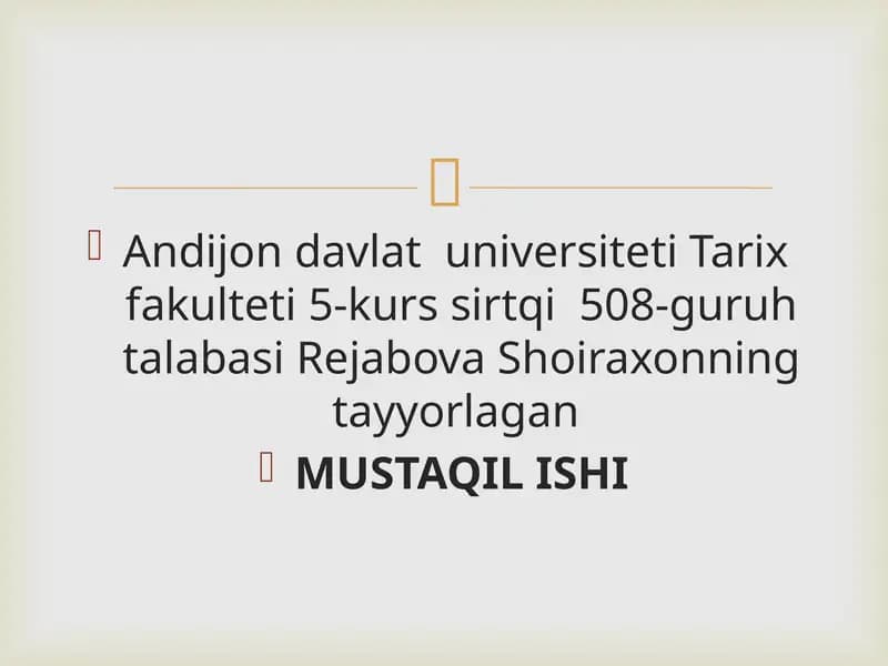 MUSTAQIL ISHI