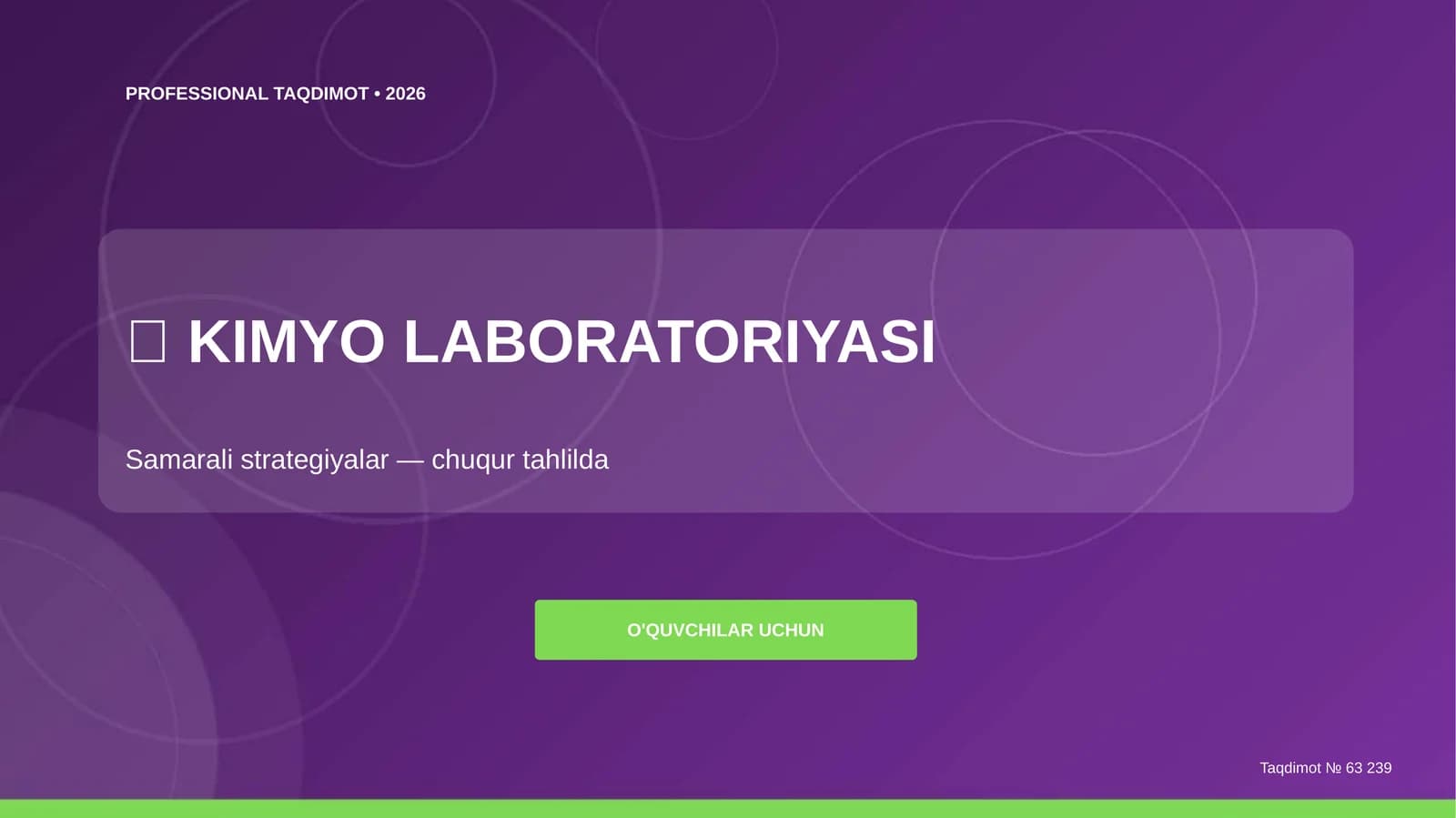 KIMYO LABORATORIYASI