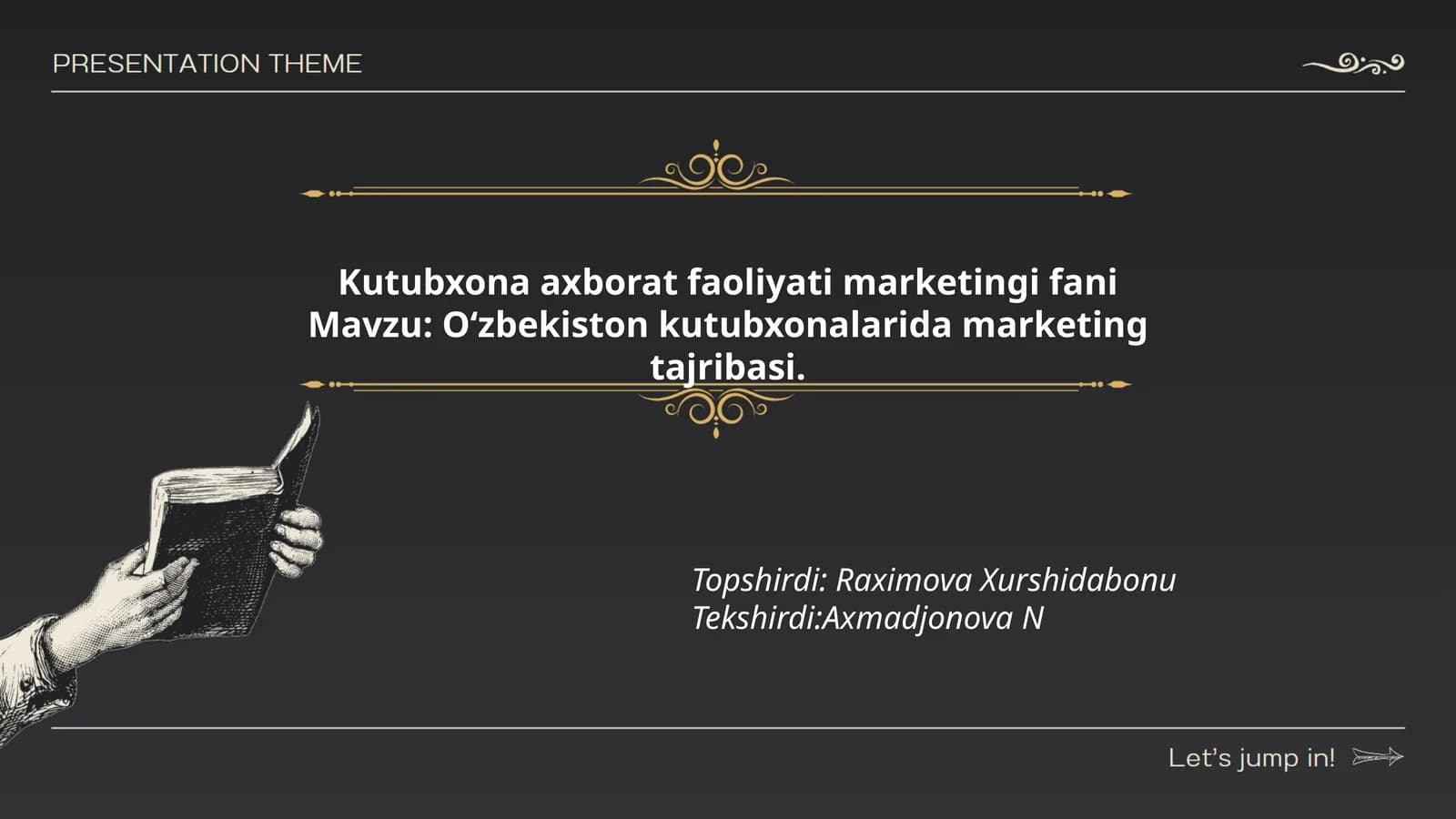 O‘zbekiston kutubxonalarida marketing tajribasi