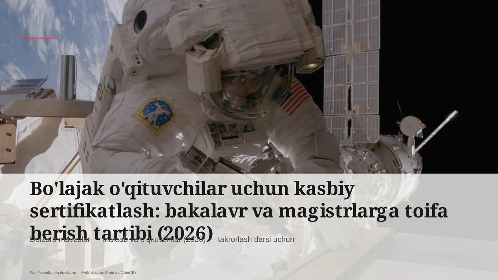 Bo'lajak o'qituvchilar uchun kasbiy sertifikatlash: bakalavr va magistrlarga toifa berish tartibi (2026)