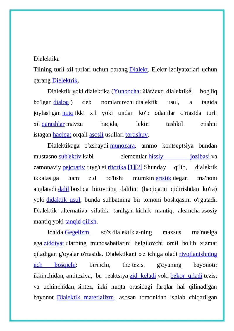 Dialektika