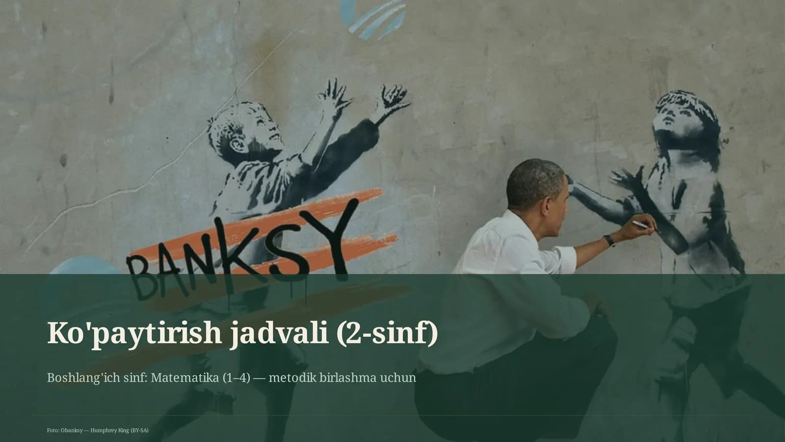 Ko'paytirish jadvali (2-sinf)