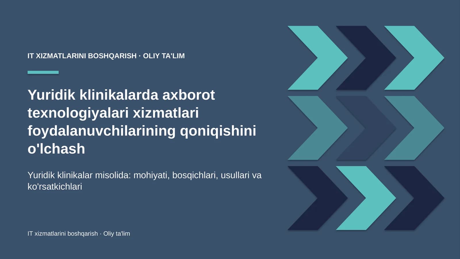 yuridik klinikalarda axborot texnologiyalari xizmatlari foydalanuvchilarining qoniqishini o'lchash 4735