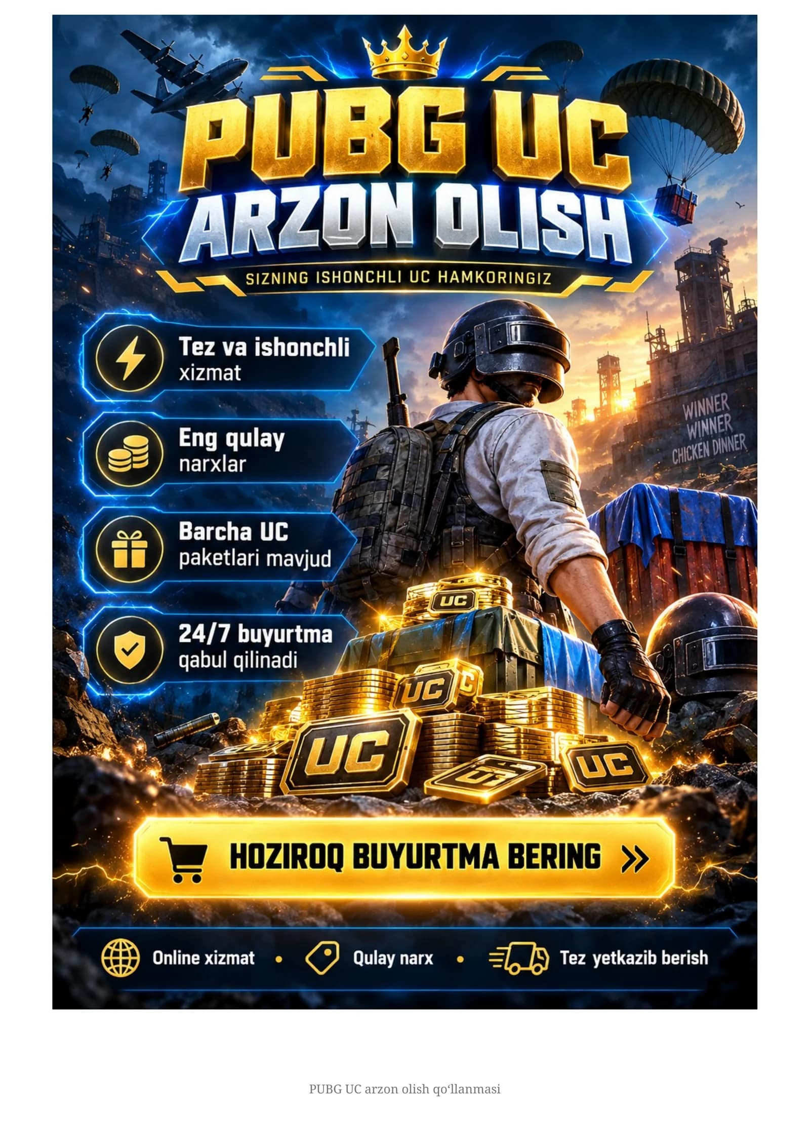 🎮 PUBG MOBILE UC ARZON OLISH QO‘LLANMASI 💰