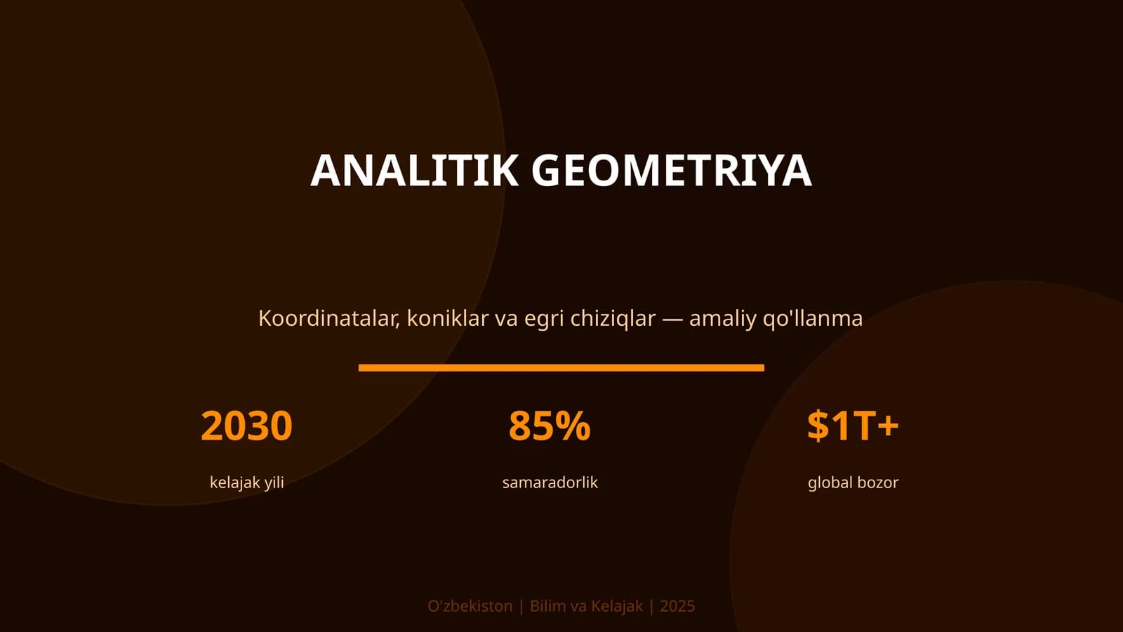 ANALITIK GEOMETRIYA