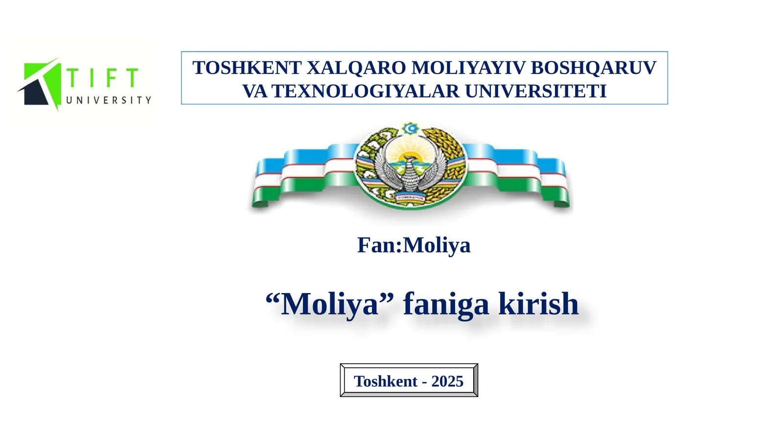 “Moliya”fanigakirish