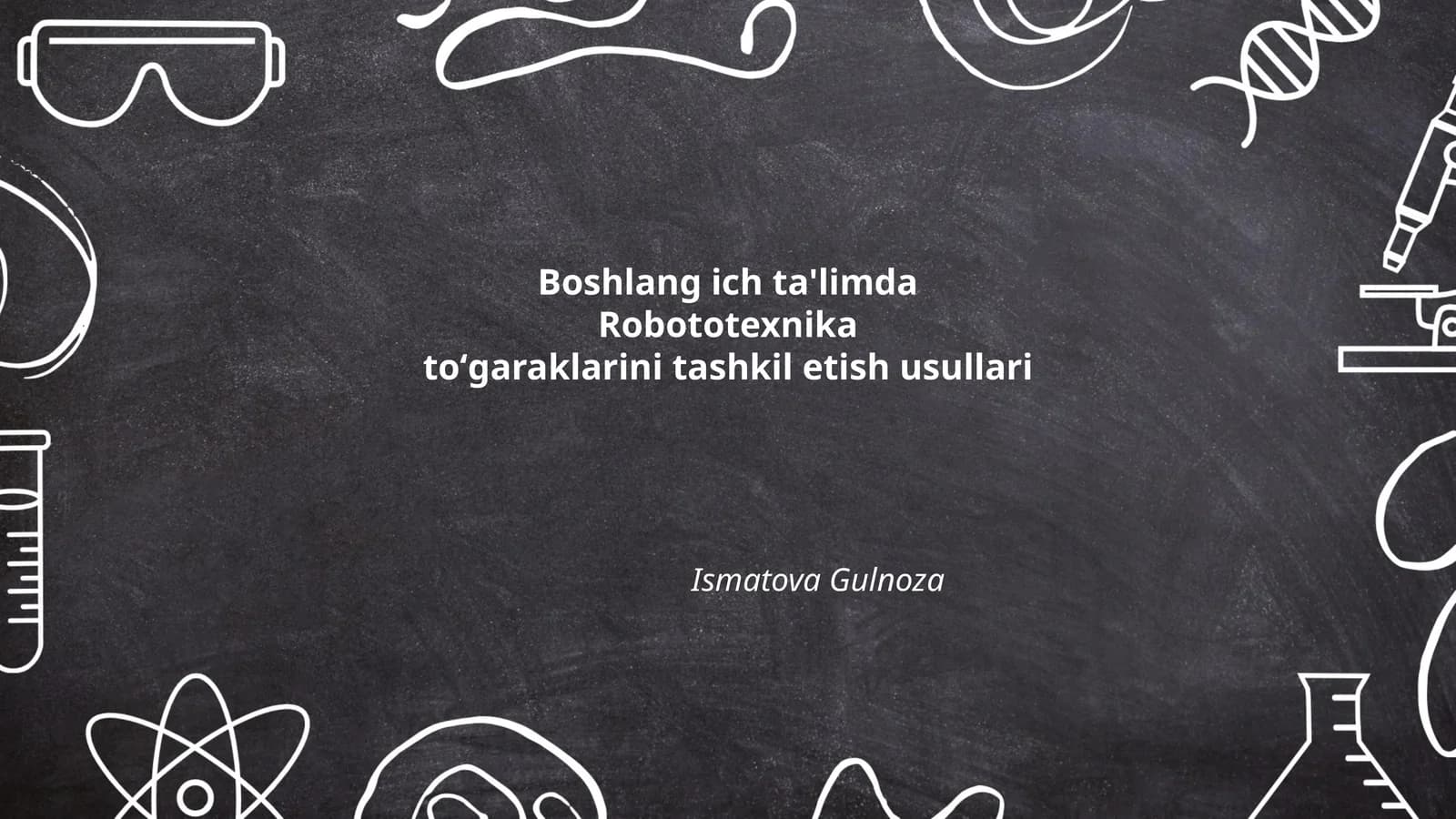 Robototexnika toʻgaraklarini tashkil etish usullari