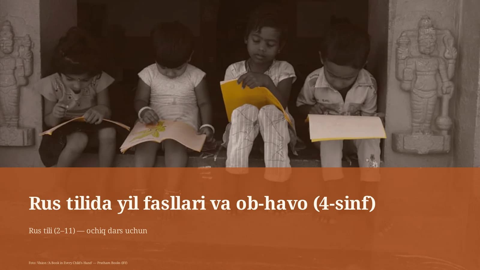 Rus tilida yil fasllari va ob-havo (4-sinf)